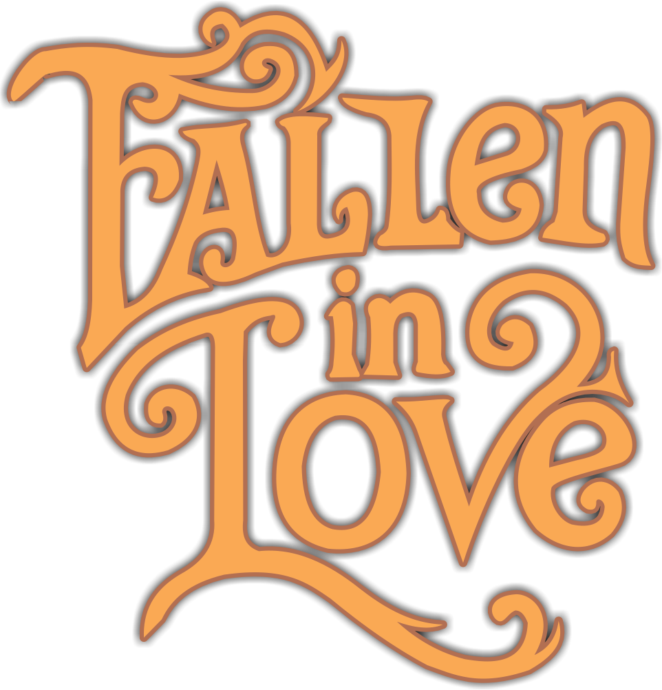 Logo for wedding rental decoration set Fallen In Love.