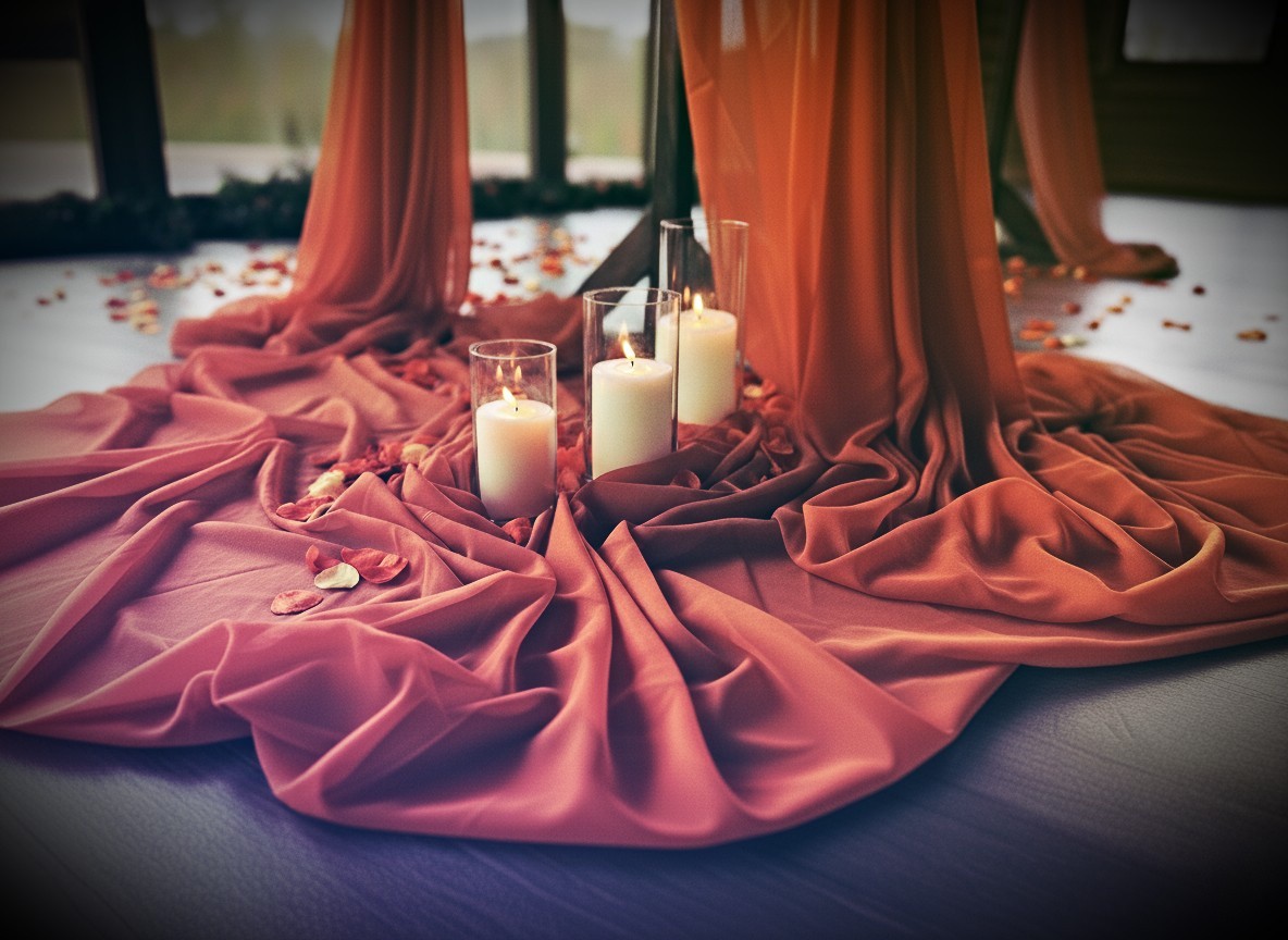 ID-Arbor-2 Intense Devotion floral and décor package with fiery wedding colors