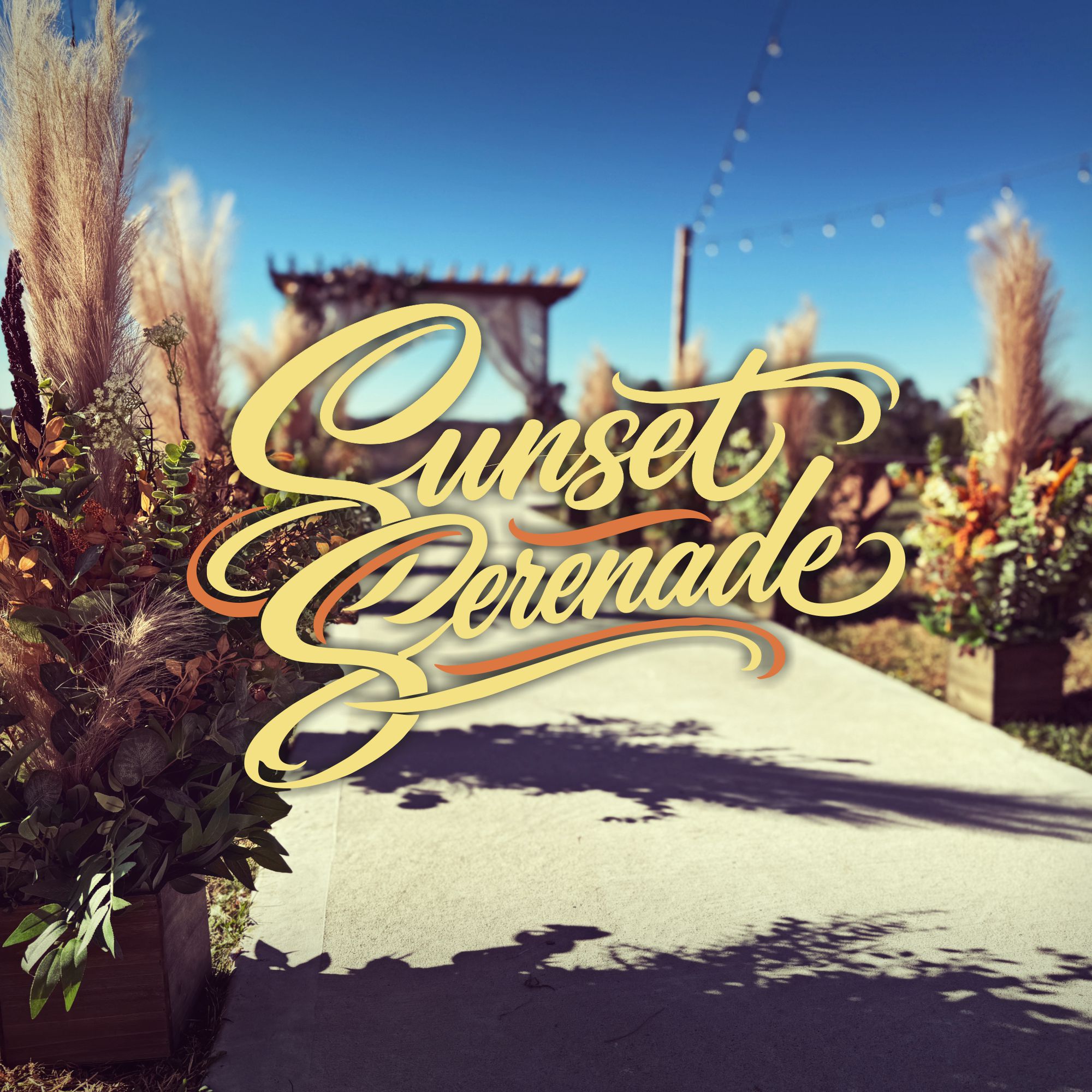 SS-Set-Logo-FI Wedding aisle marker floral rental with wood box bases in Gastonia NC