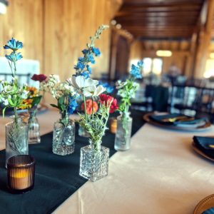 Bright wedding floral decoration rental set in Hickory NC