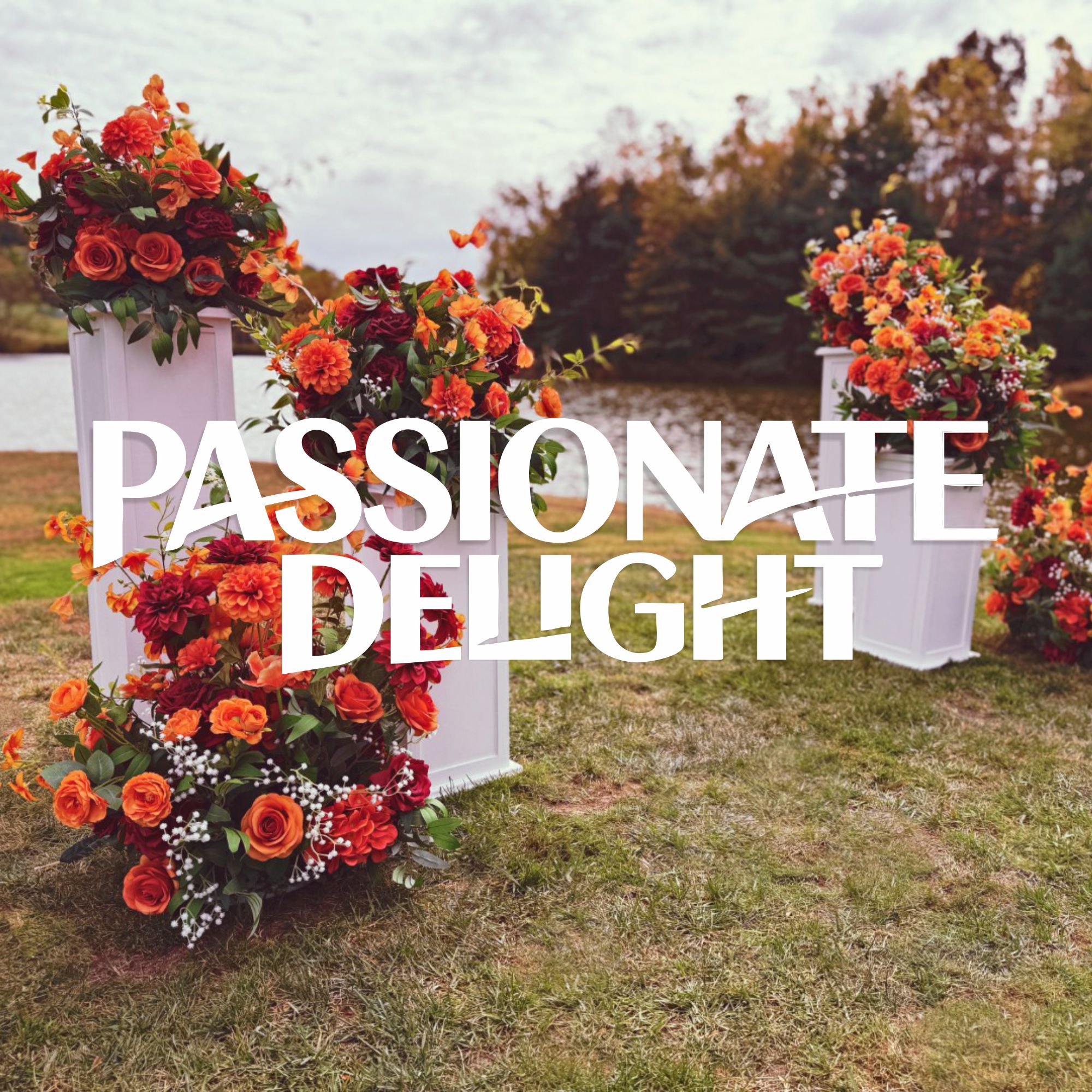 Passionate-Delight-FI small wedding flower decor rental Hickory NC